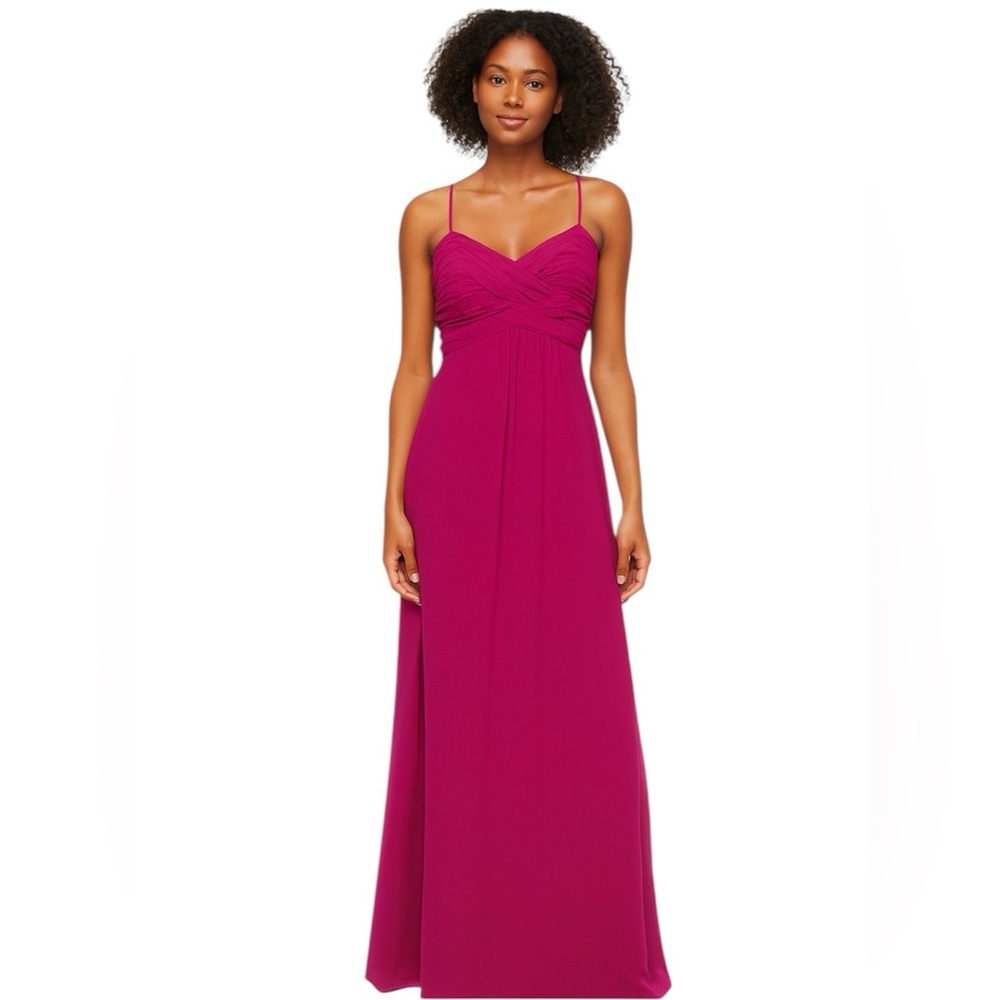 Ted baker hot pink maxi bridesmaids formal dress size 3